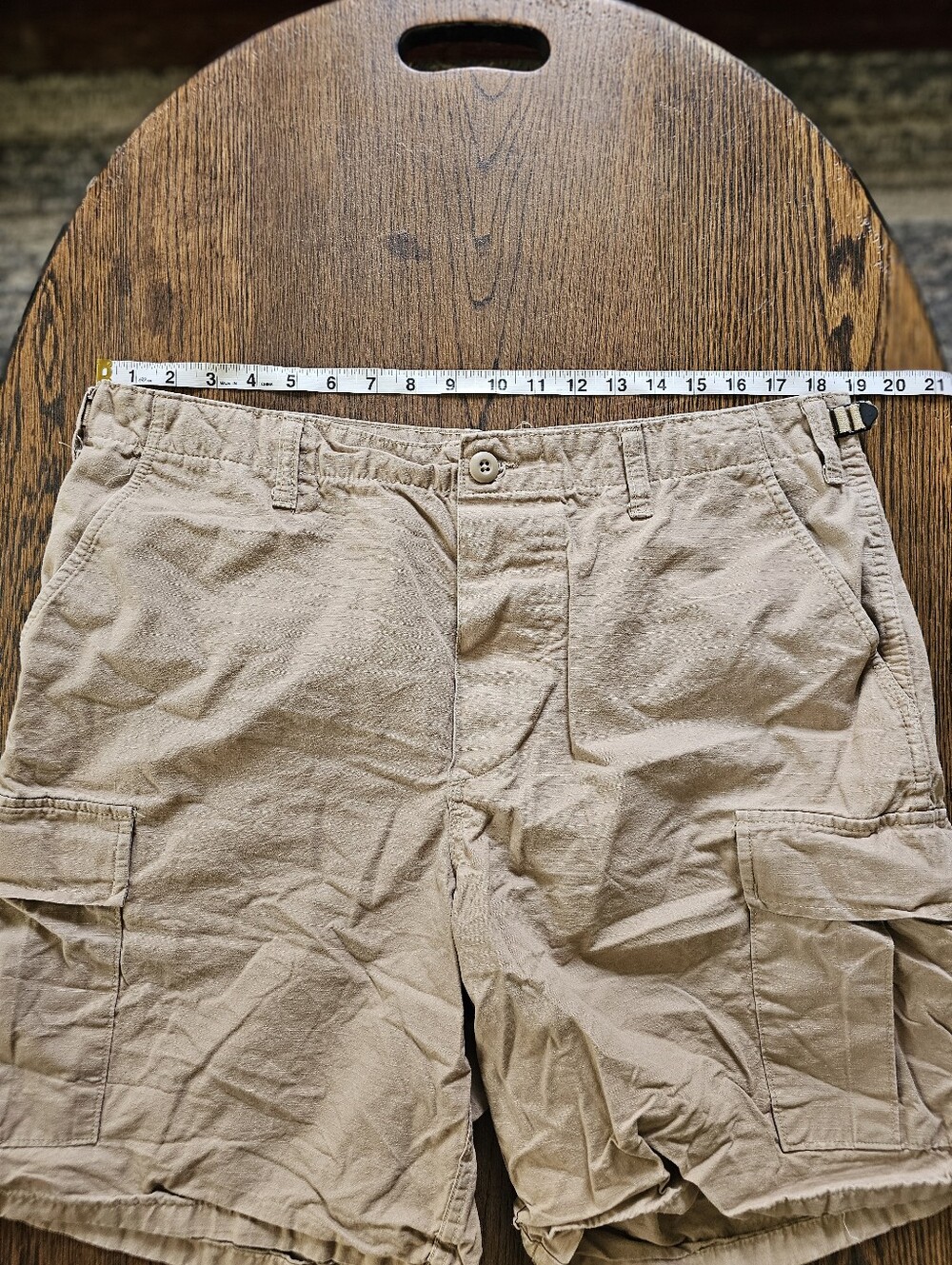 Tru-spec Khaki Cargo Shorts Classic Utility Style Size Mens 35-39 - Picture 3 of 9